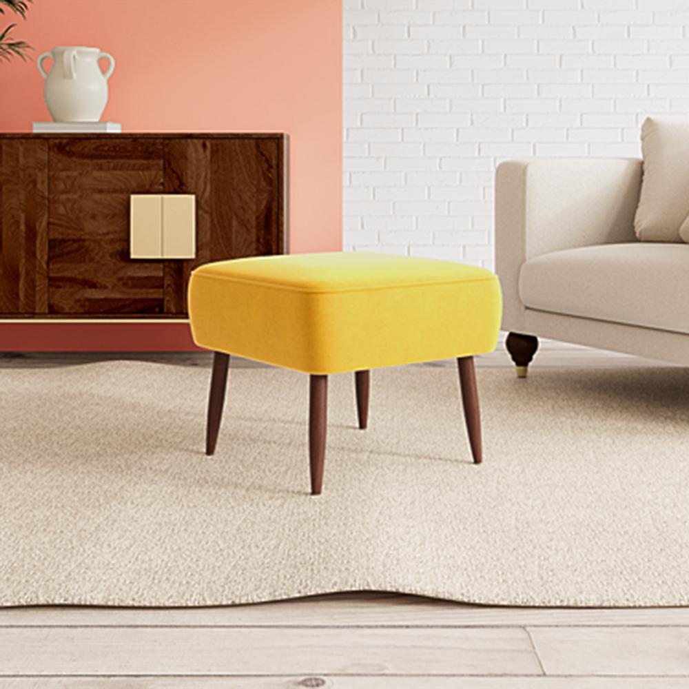 Billie Ottoman Color in Yellow - Home Lifestylez