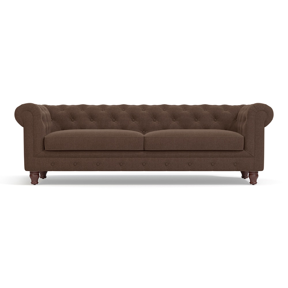 Winchester Essential 3 Seater Fabric Sofa in Daschund Brown Colour