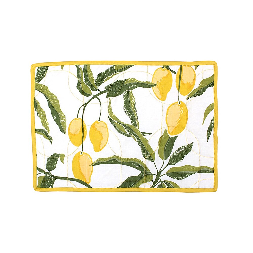 Rasaal Set Of 2 Placemats With Yellow Colour