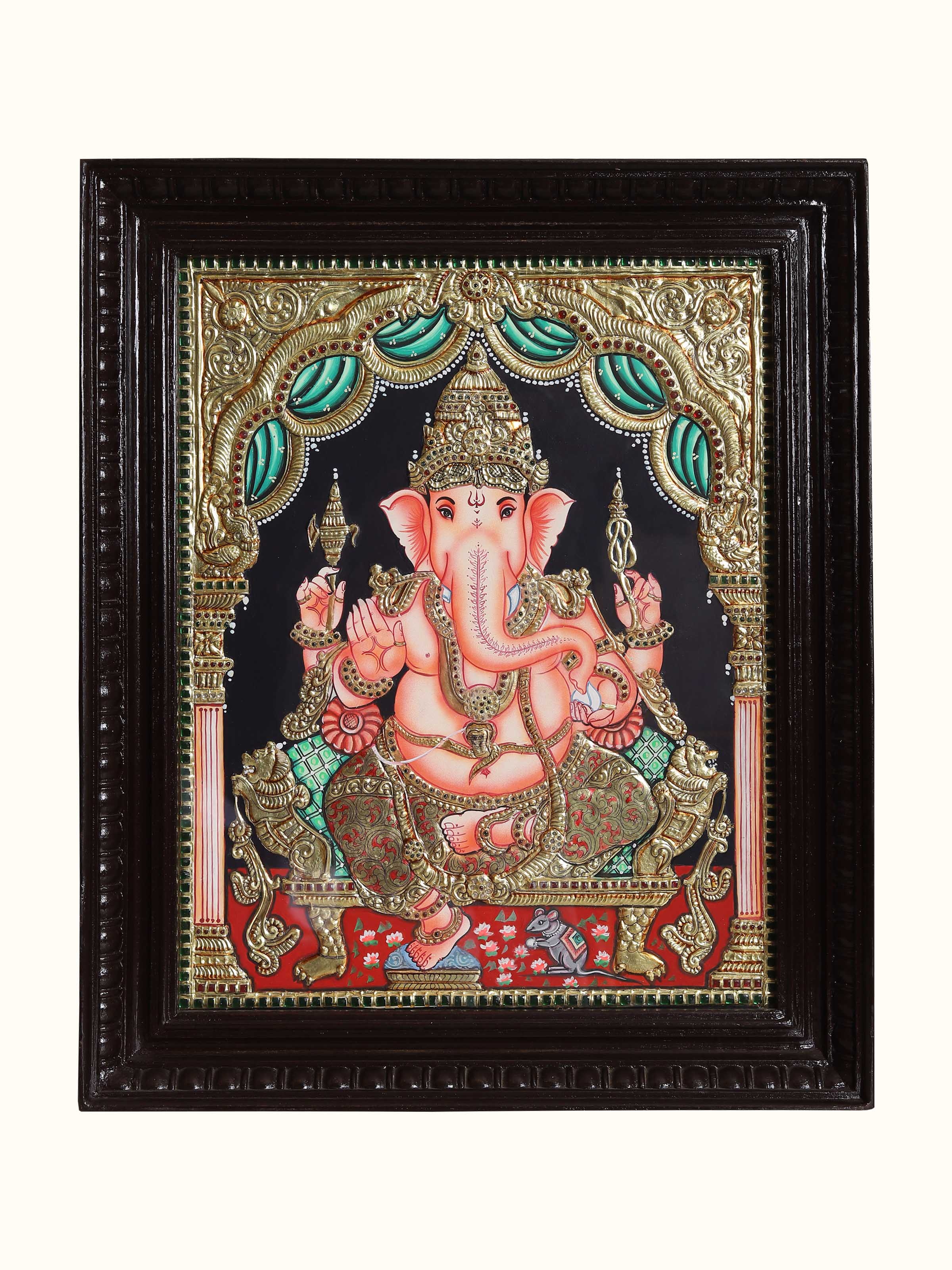 Ganesha Thanjavur Painting