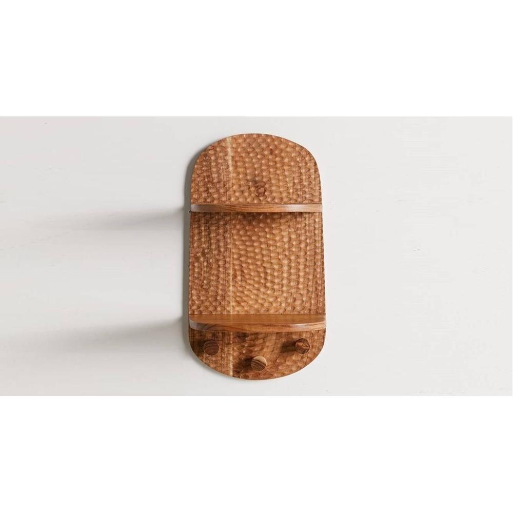 WOODENMOOD Rectangular Wall Rack