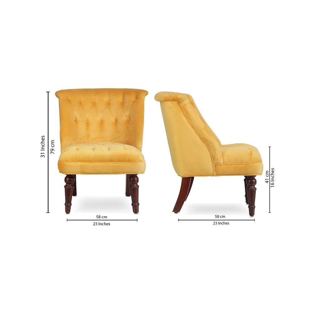 Finnegan Accent Chair - Yellow (Colour : yellow)