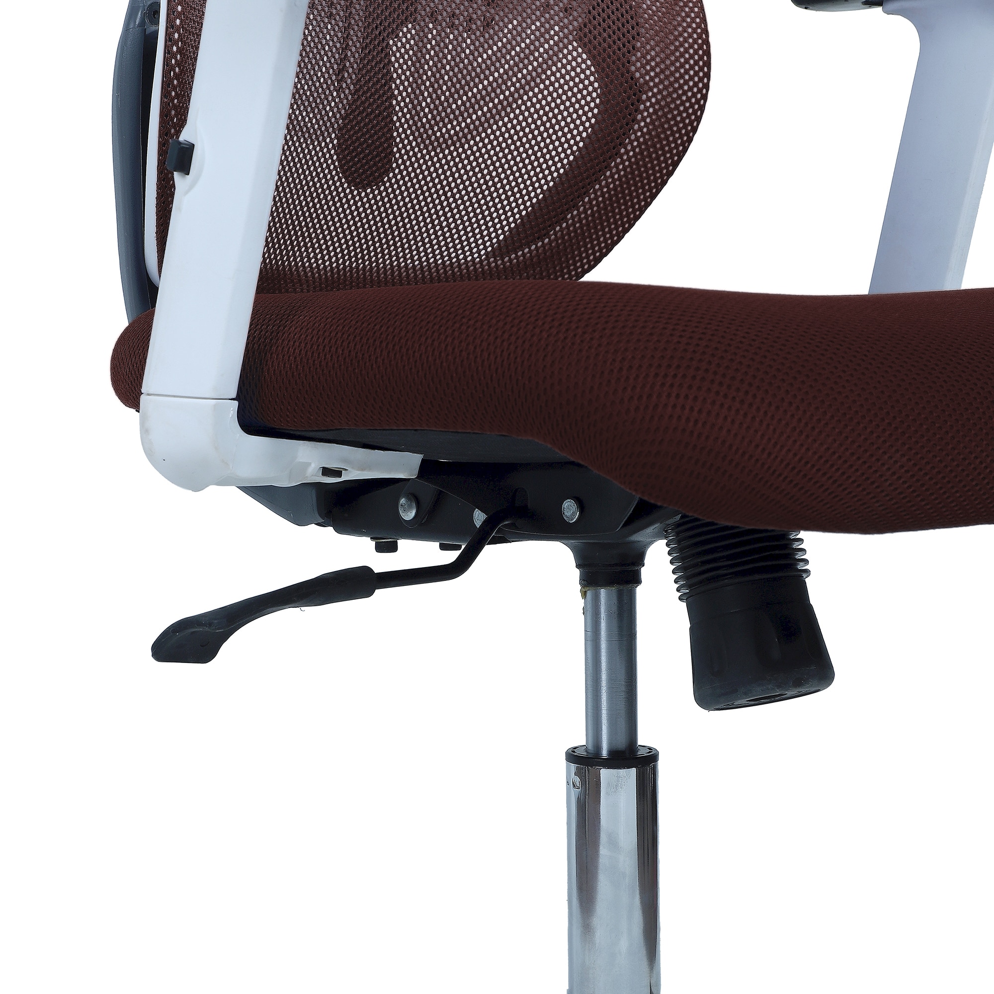 Wiwngas Mid Back Ergonomic Chair in Brown Colour