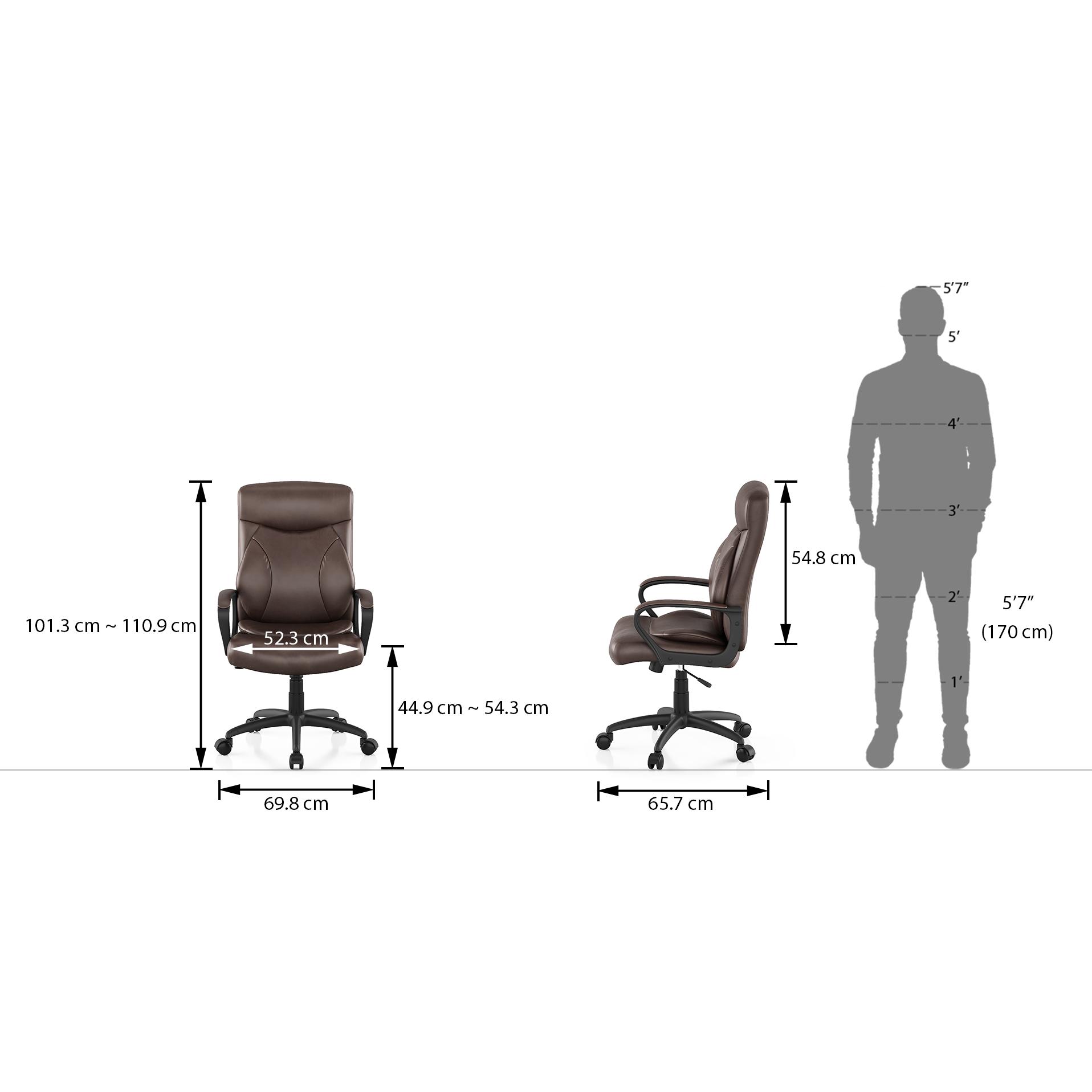 Jean Study Chair in Brown Colour
