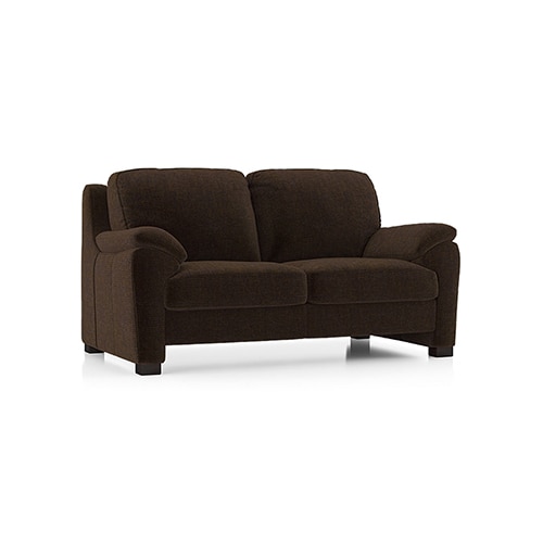 Farina Premium 2 Seater Fabric Sofa in Dark Earth Colour - Urban Ladder