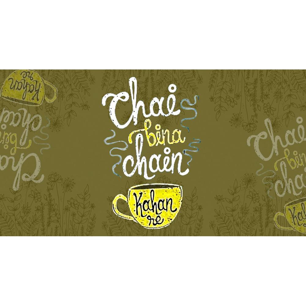 Chai and Solid Wood Bookshelf and Serving Tray In Multicolour