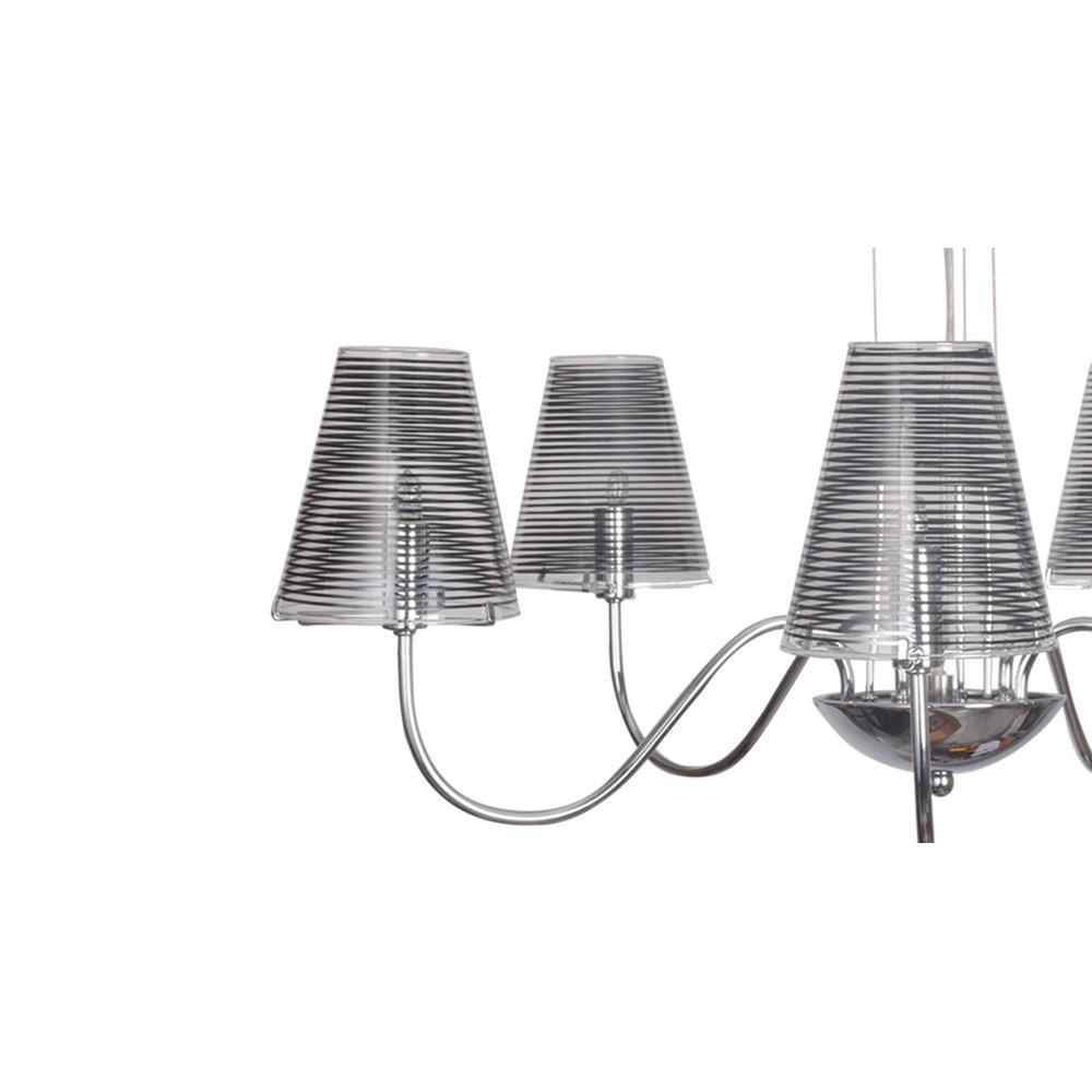 Yearby 5-Light Sputnik Glass Shade chandelier