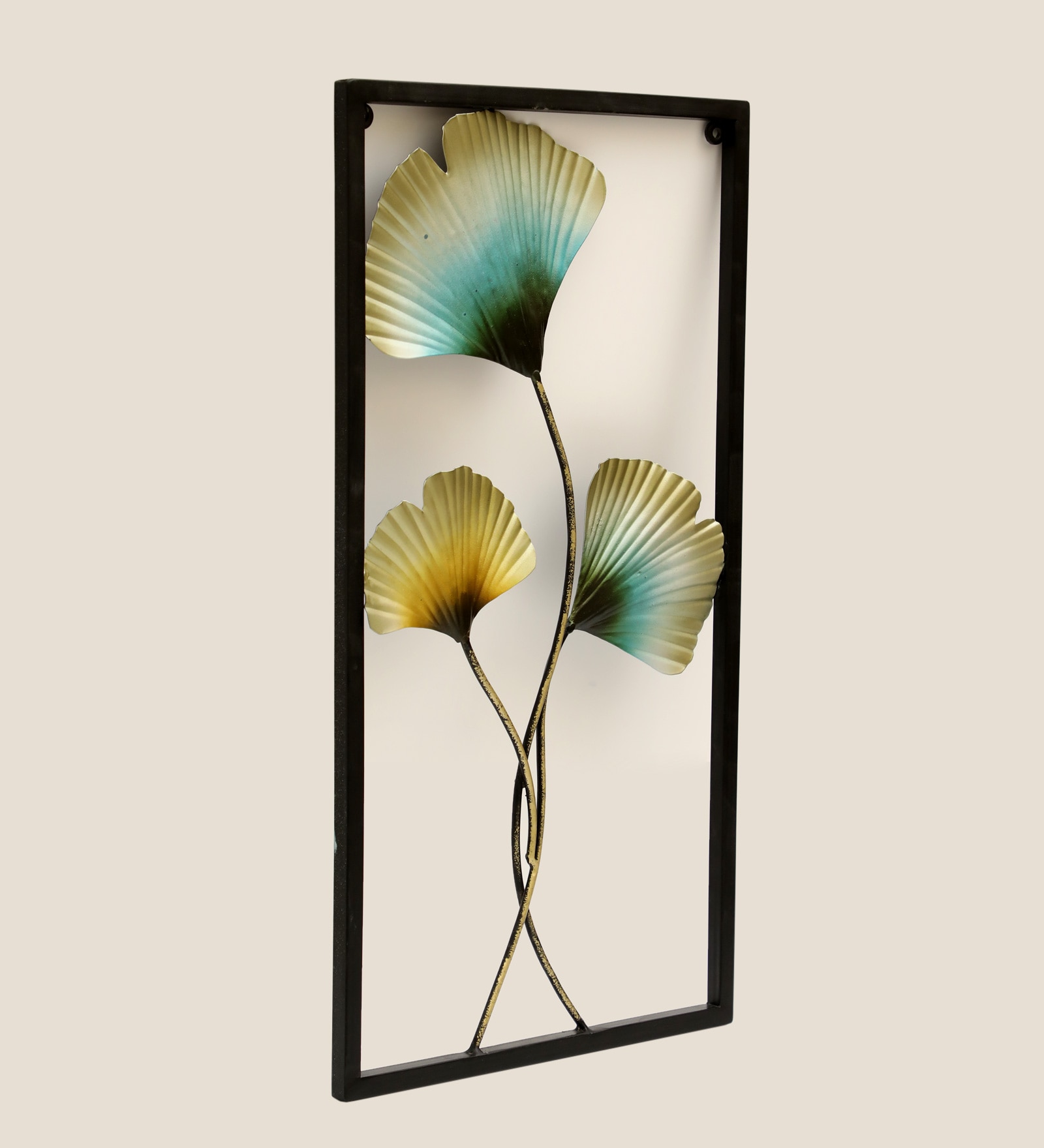 W-Delta Abstract Metal Wall Decor in Multicolor Set of 1 - Vedas Exports