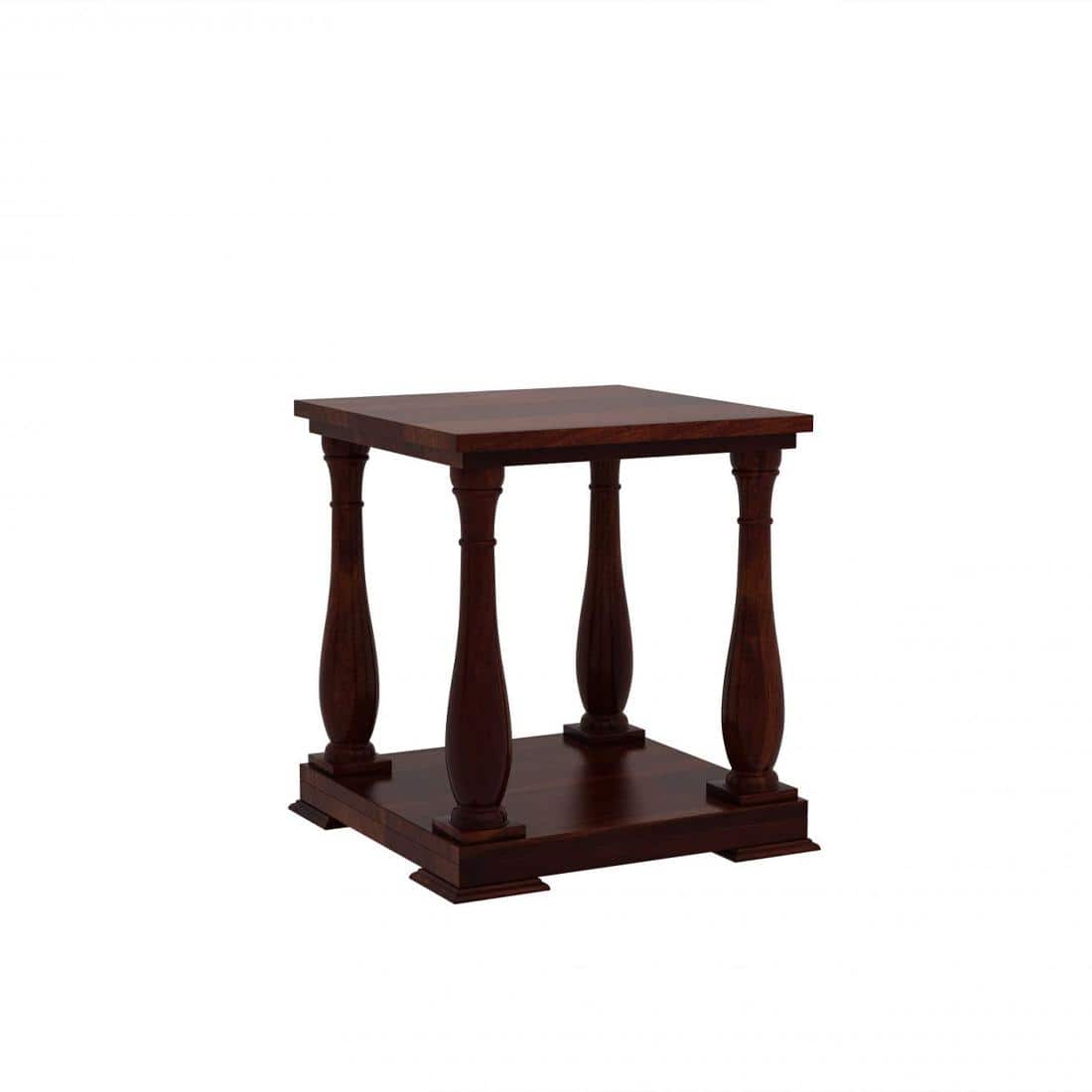 Mundra Solid Wood Bedside Table in Teak Finish