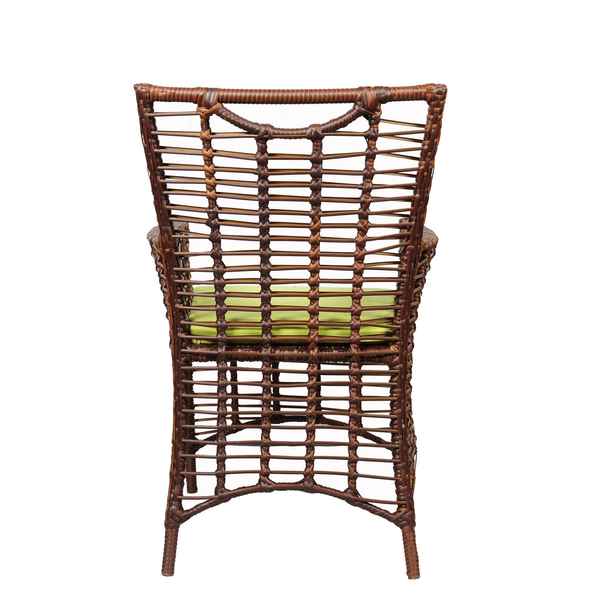 Taree  Wicker Table And Chair Set In Brown Dual Tone Finish