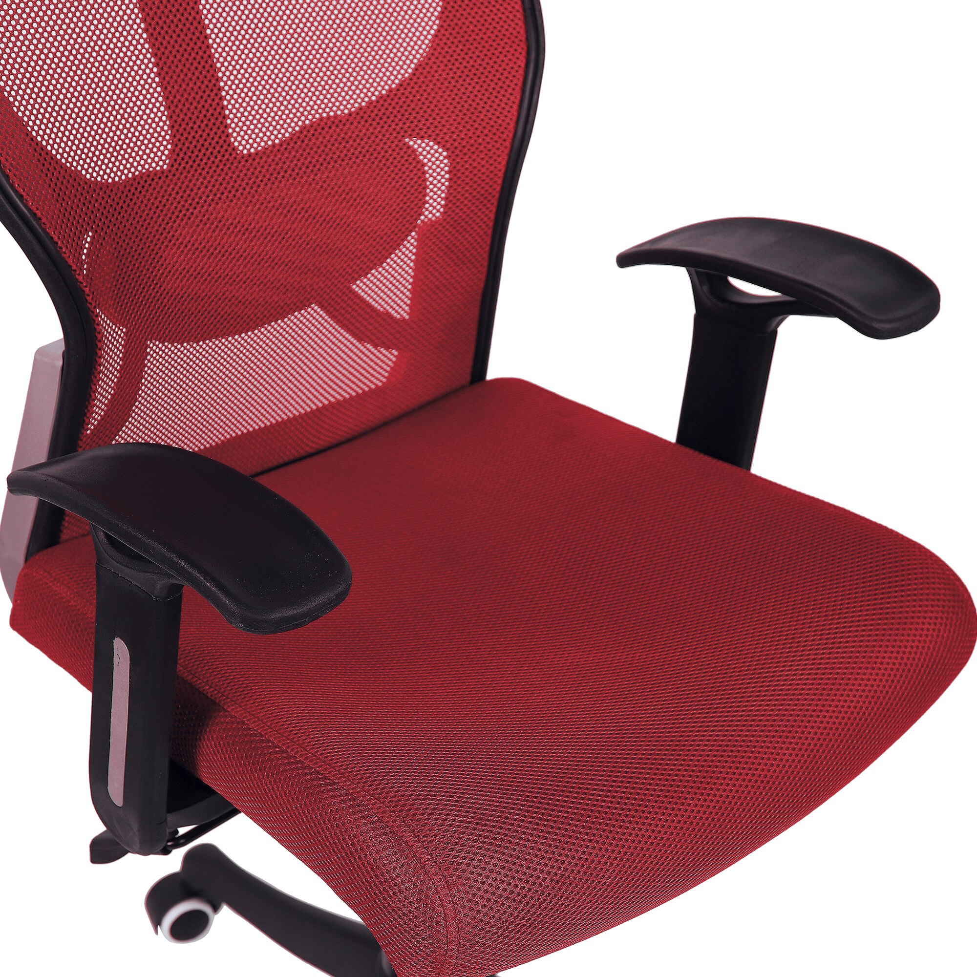 Reaii Mid Back Ergonomic Chair in Red Colour