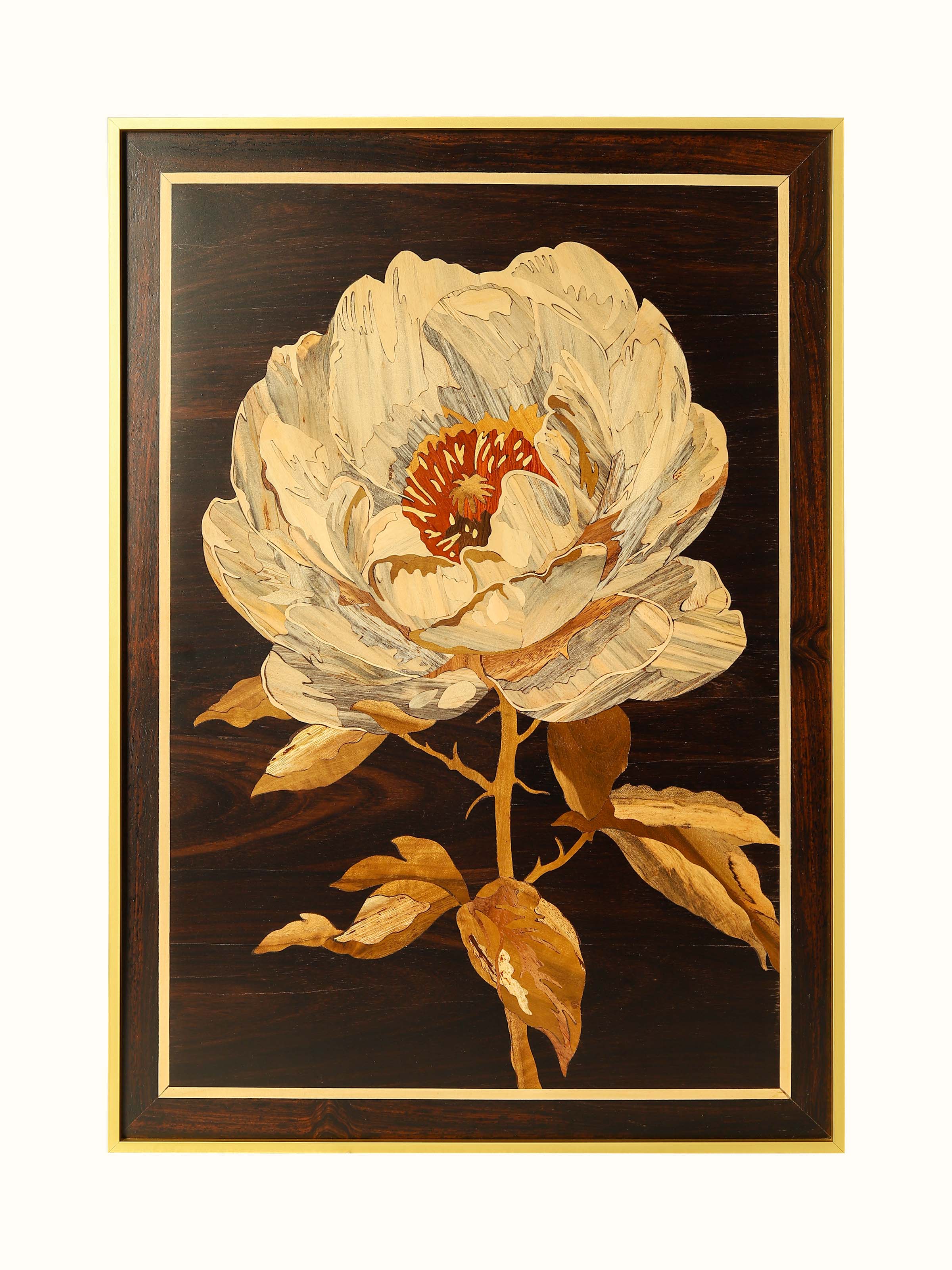 Flower Mysore Rosewood Inlay
