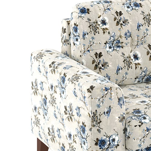 Verona Luxe 3 Seater Fabric Sofa in Adrian Velvet Colour