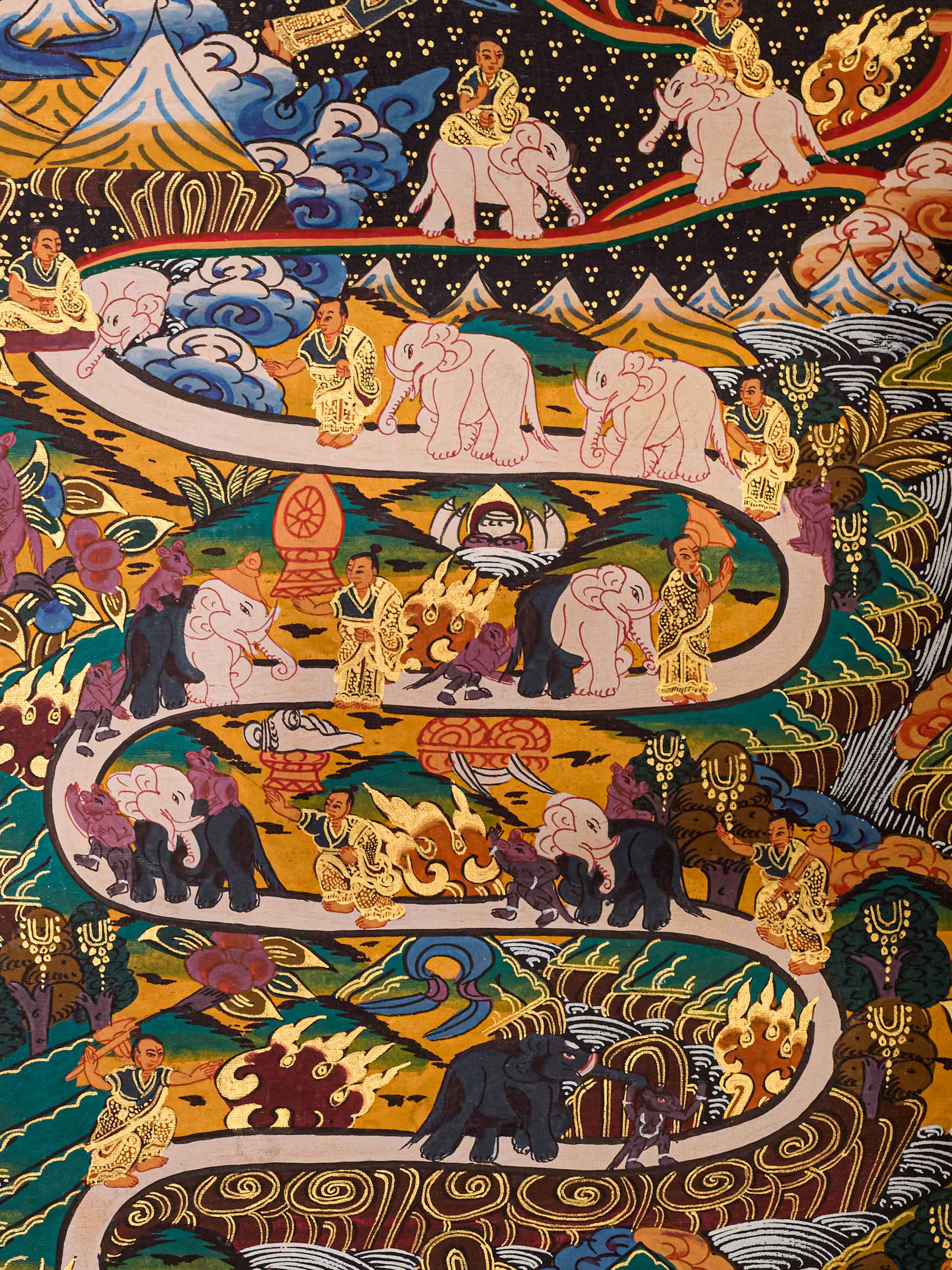 Way to Nirvana Thangka Painting