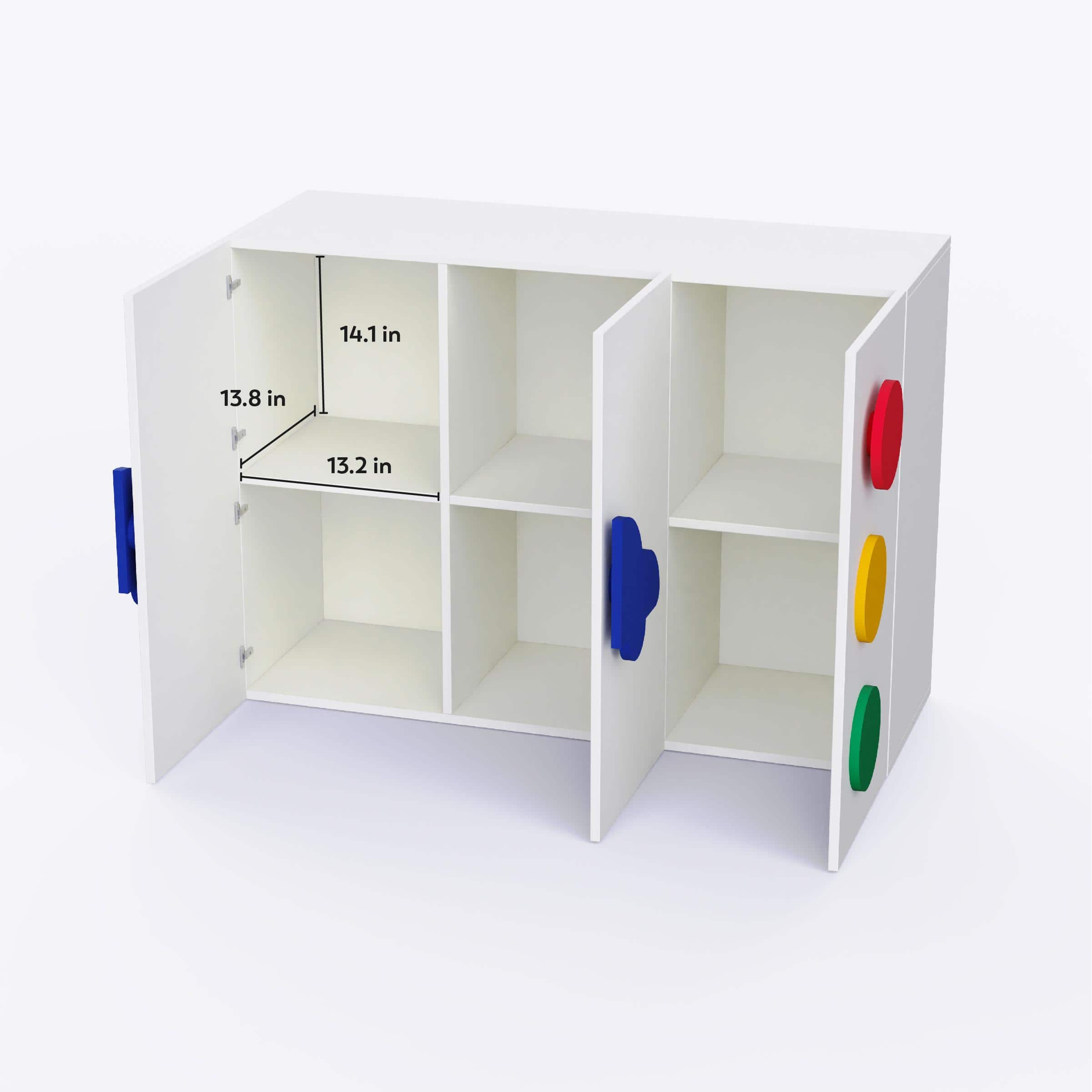 Traffic Lights Cabinet Storage In White Colour