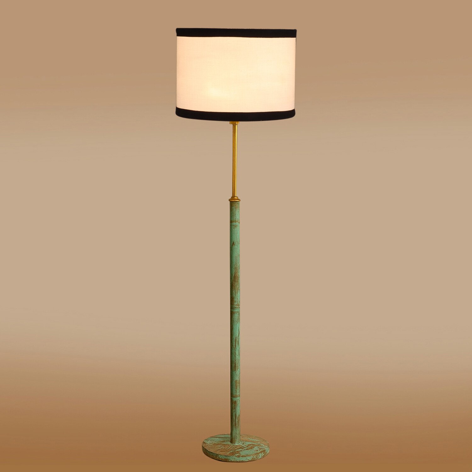 Devansh Wood & Metal Floor Lamp