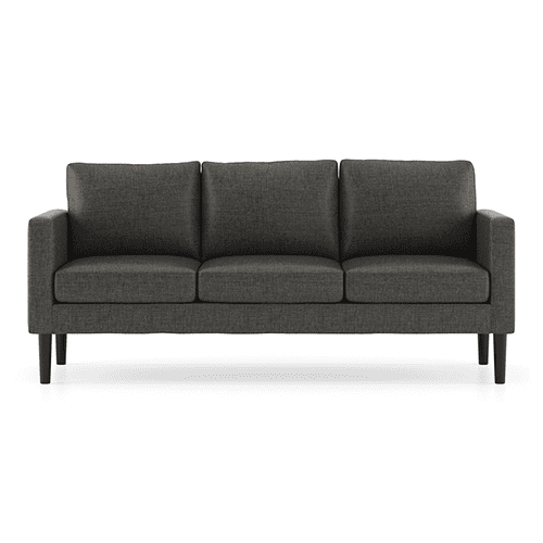 Liverpool 3 Seater Fabric Sofa (Steel)