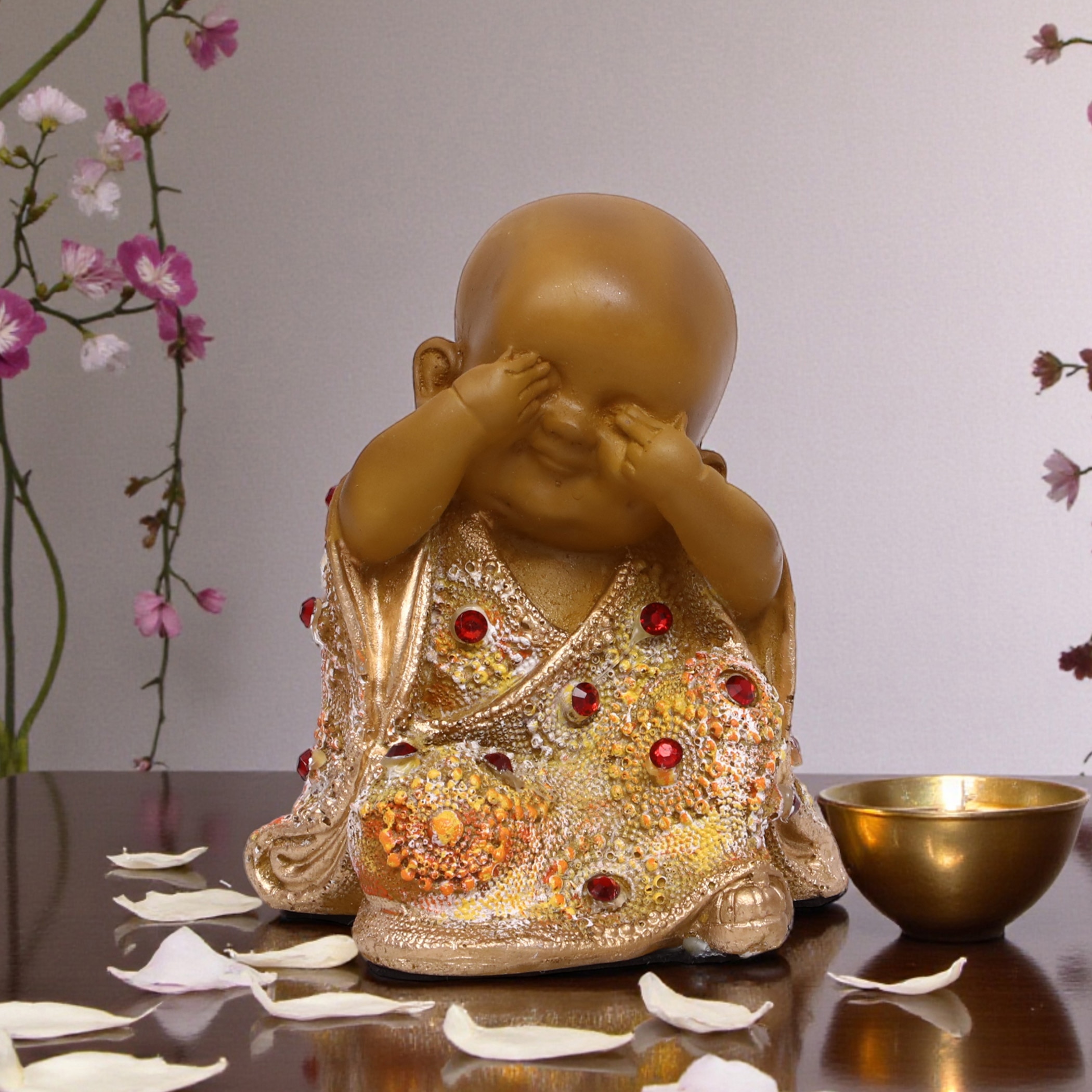 VEDAS Polyresin  Figurine in Yellow Colour - Vedas