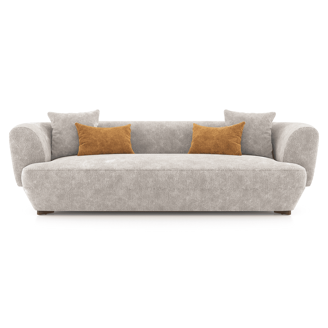 Brie 3 Seater Fabric Sofa In Turtledove Beige