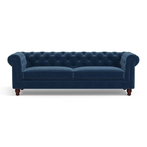 Winchester Premium 3 Seater Fabric Sofa in Lapis Blue Colour