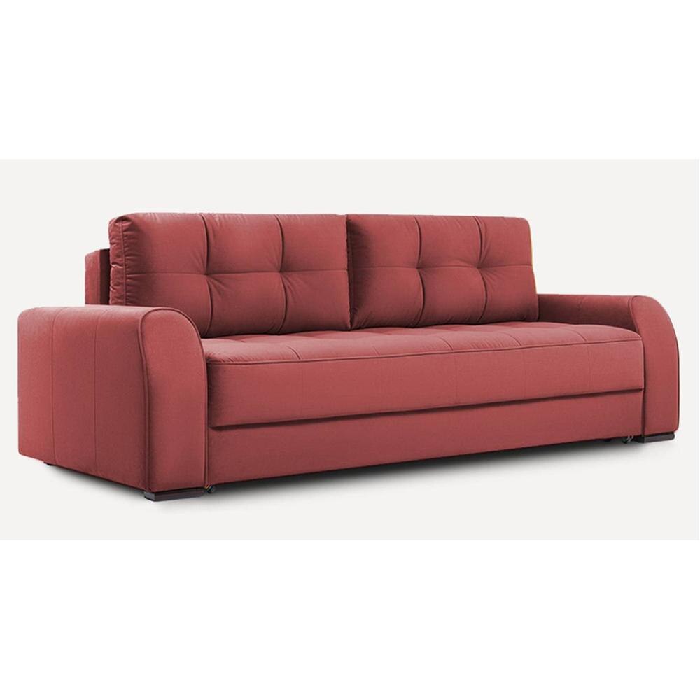 Calliro 3 Pull Out Sofa Cum Bedwith storage In Pink Colour