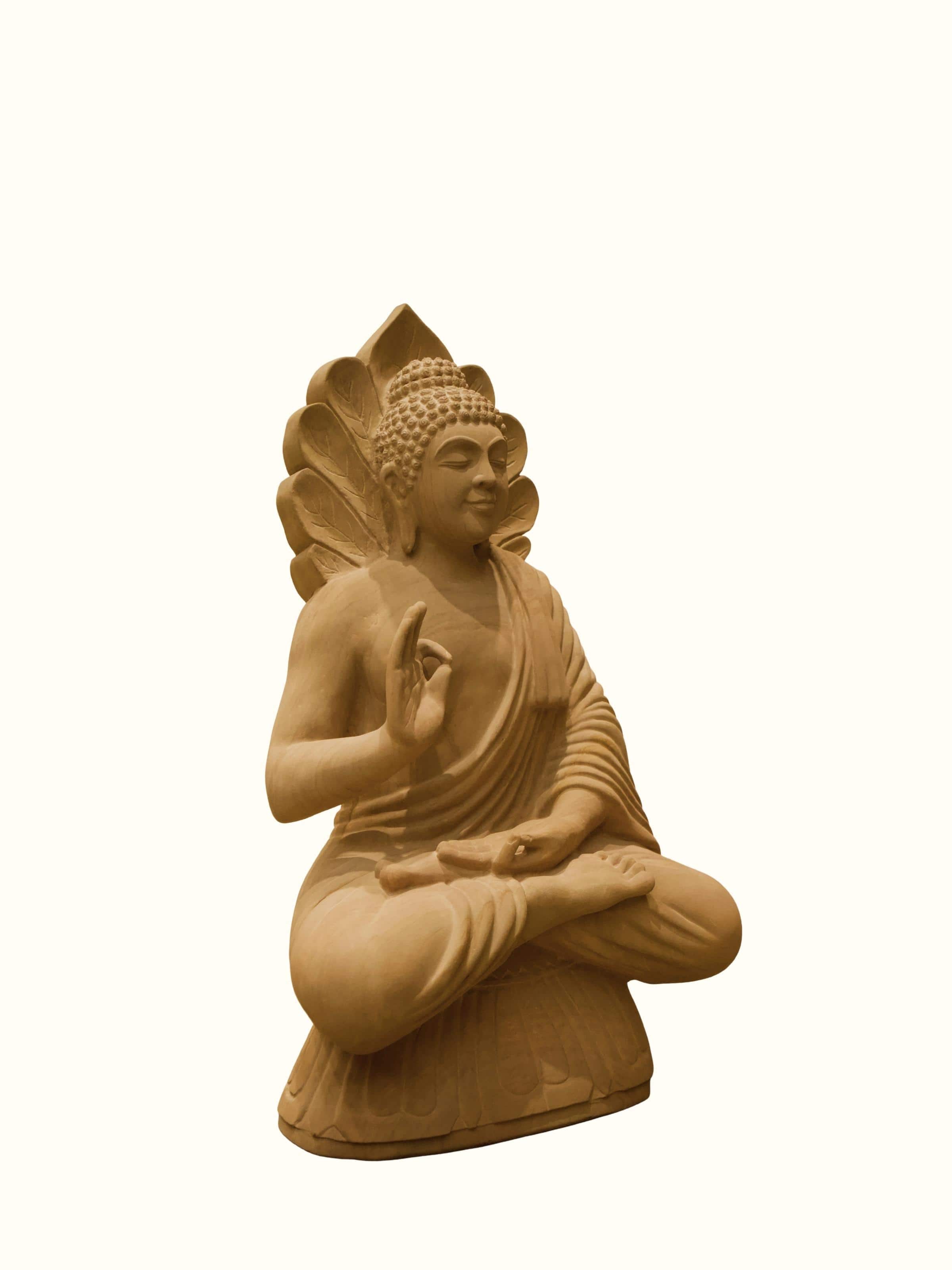 Stone Carved Buddha Blessing Idol
