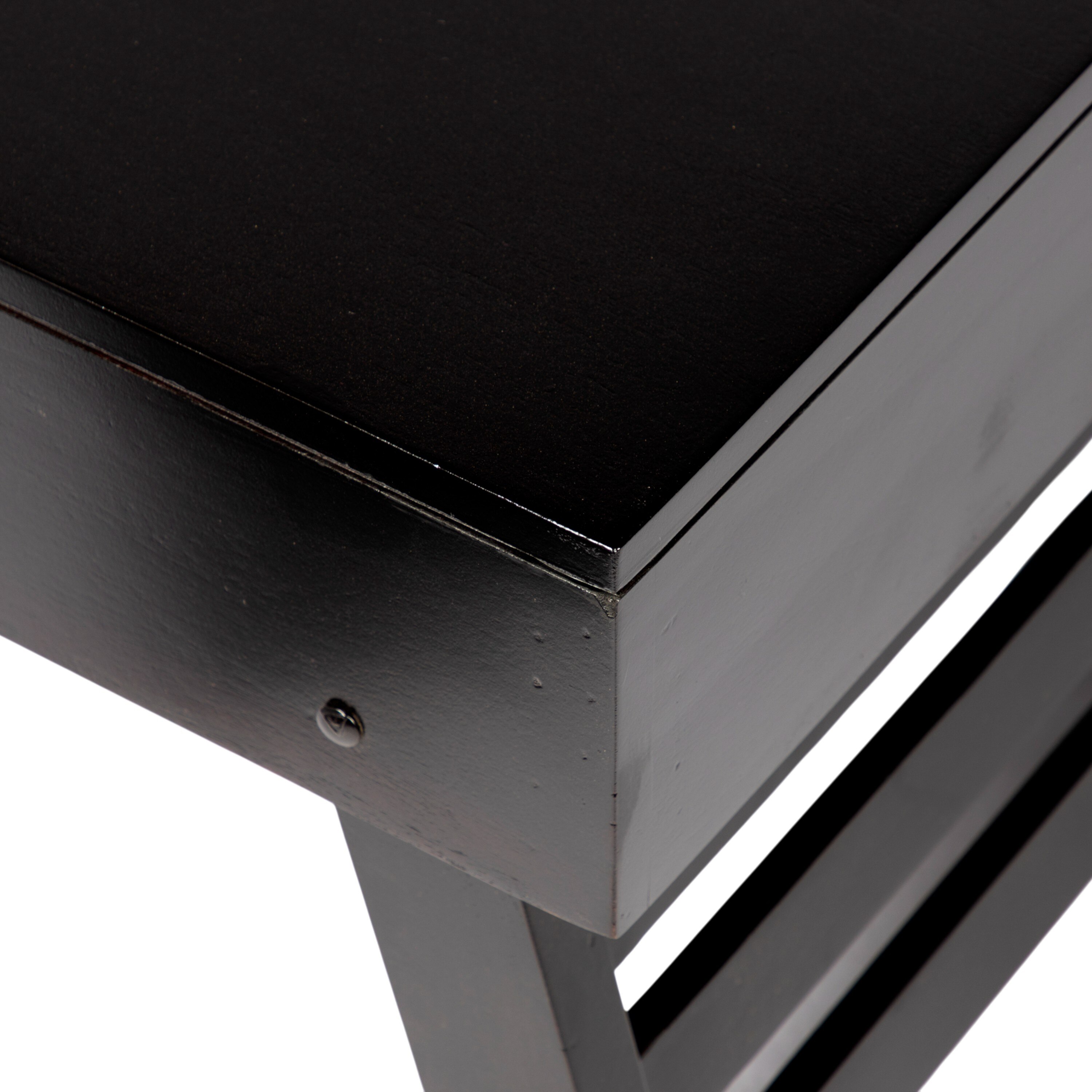 Bradford Sheesham Wood Contemporary Square Foldable Coffee Table In Extra Dark Mahagony Finish