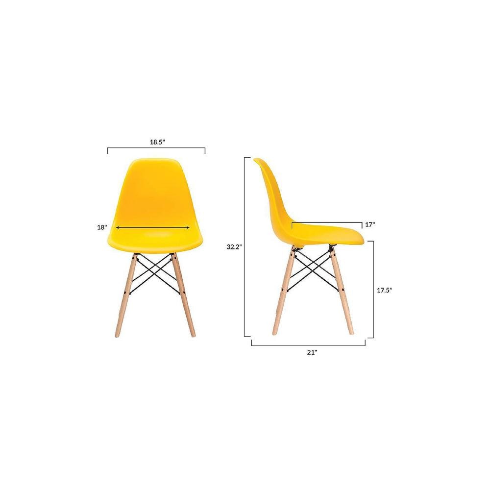 Happiness is Complimentary  Dining Chair-yellow