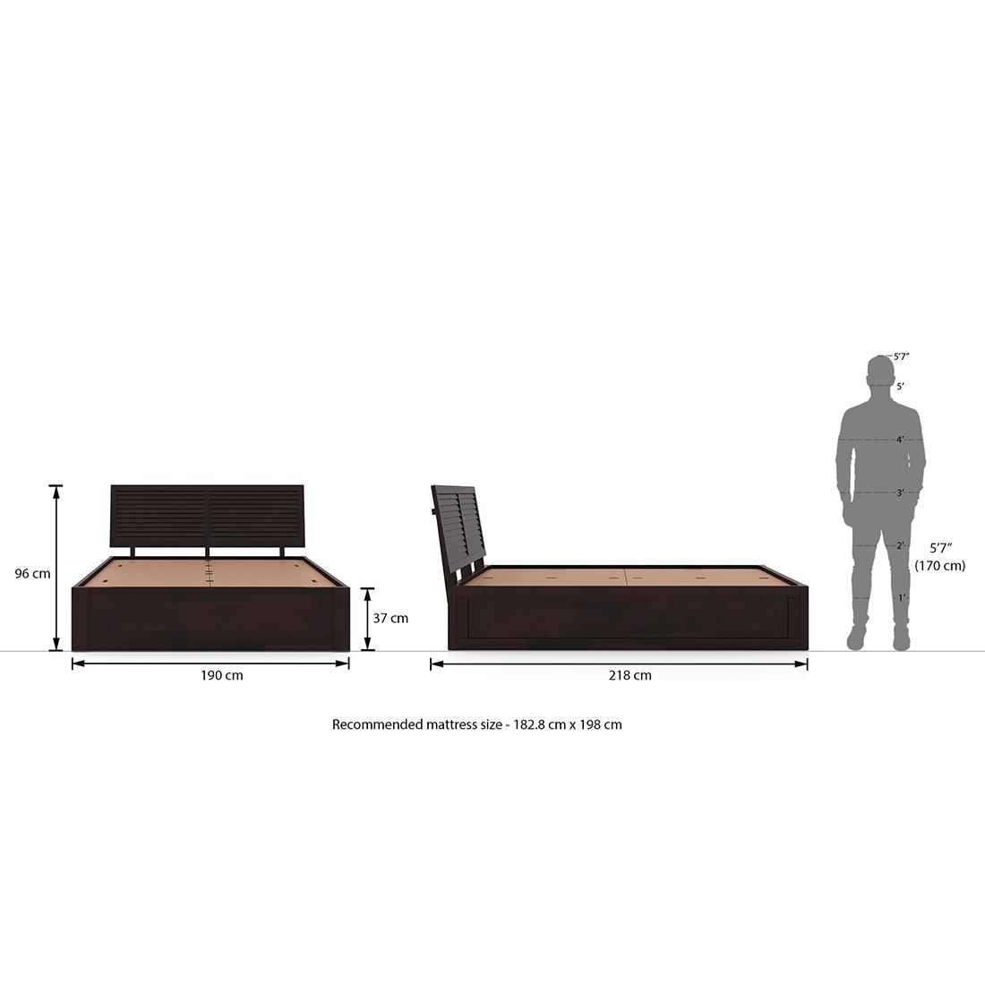 Terence Storage Bed (Solid Wood)