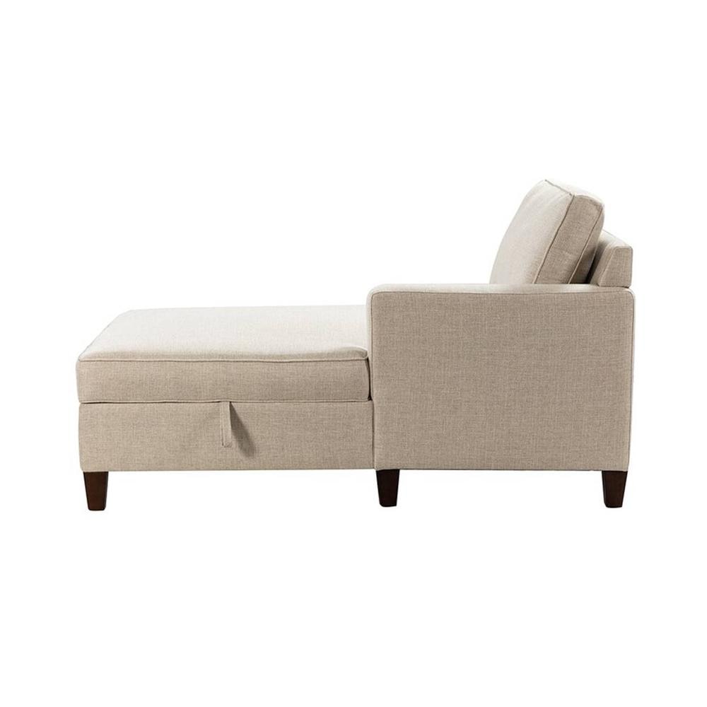 Bali Fabric Chaise Launger in Cream Colour