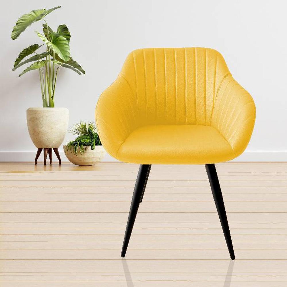 Happiness is Complimentary Dining Chair-yellow