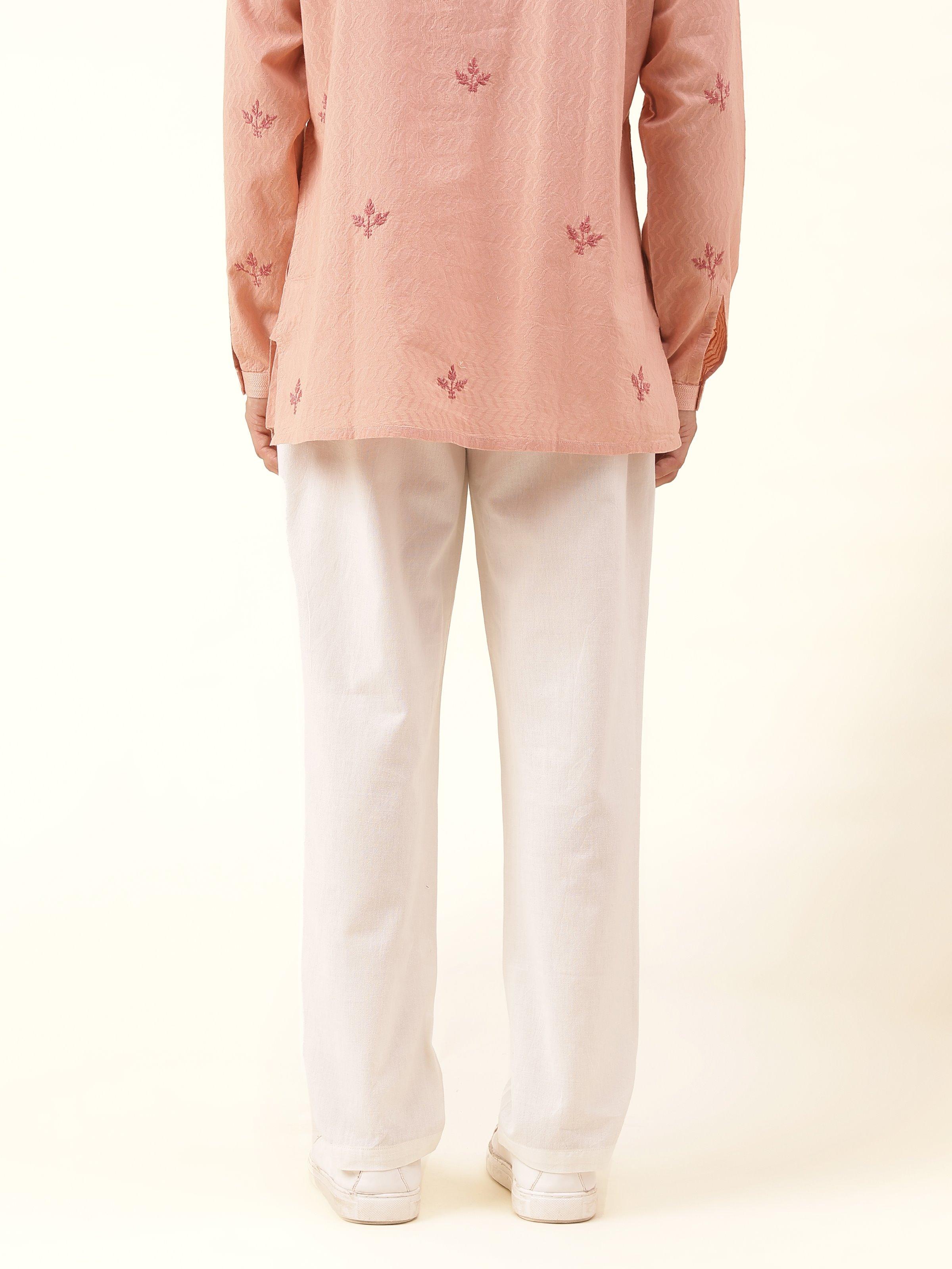 Back view capturing the overall casual and cozy style of the pyjamas.