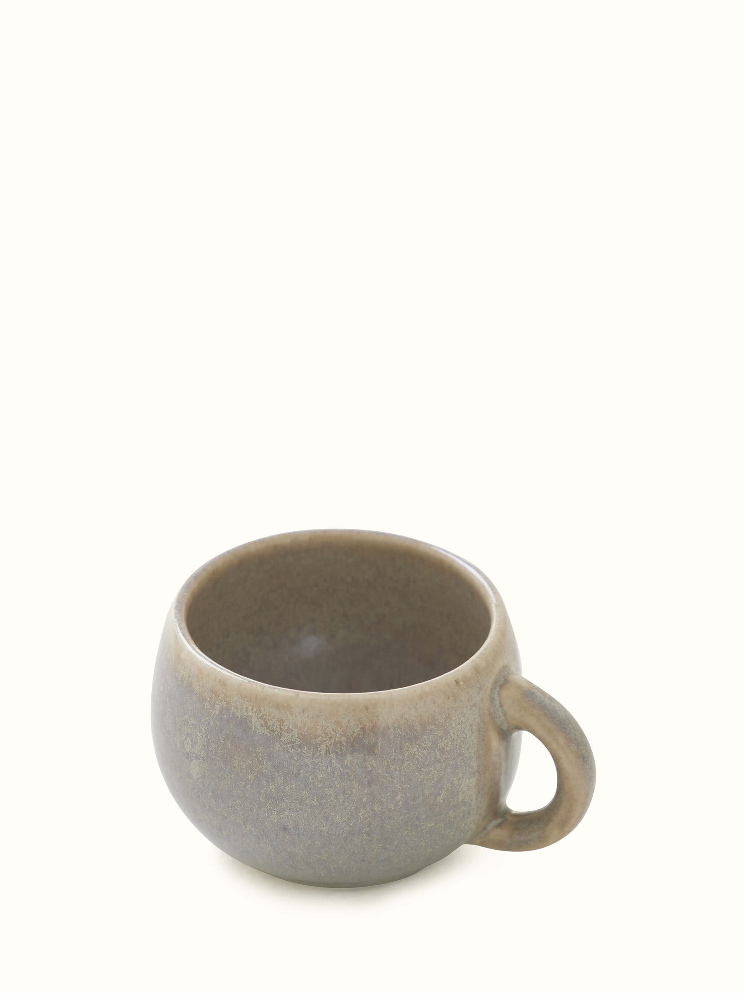 Detailed view of Khurja Pottery Stoneware Condiment Container Set highlighting the texture and color of the pottery.