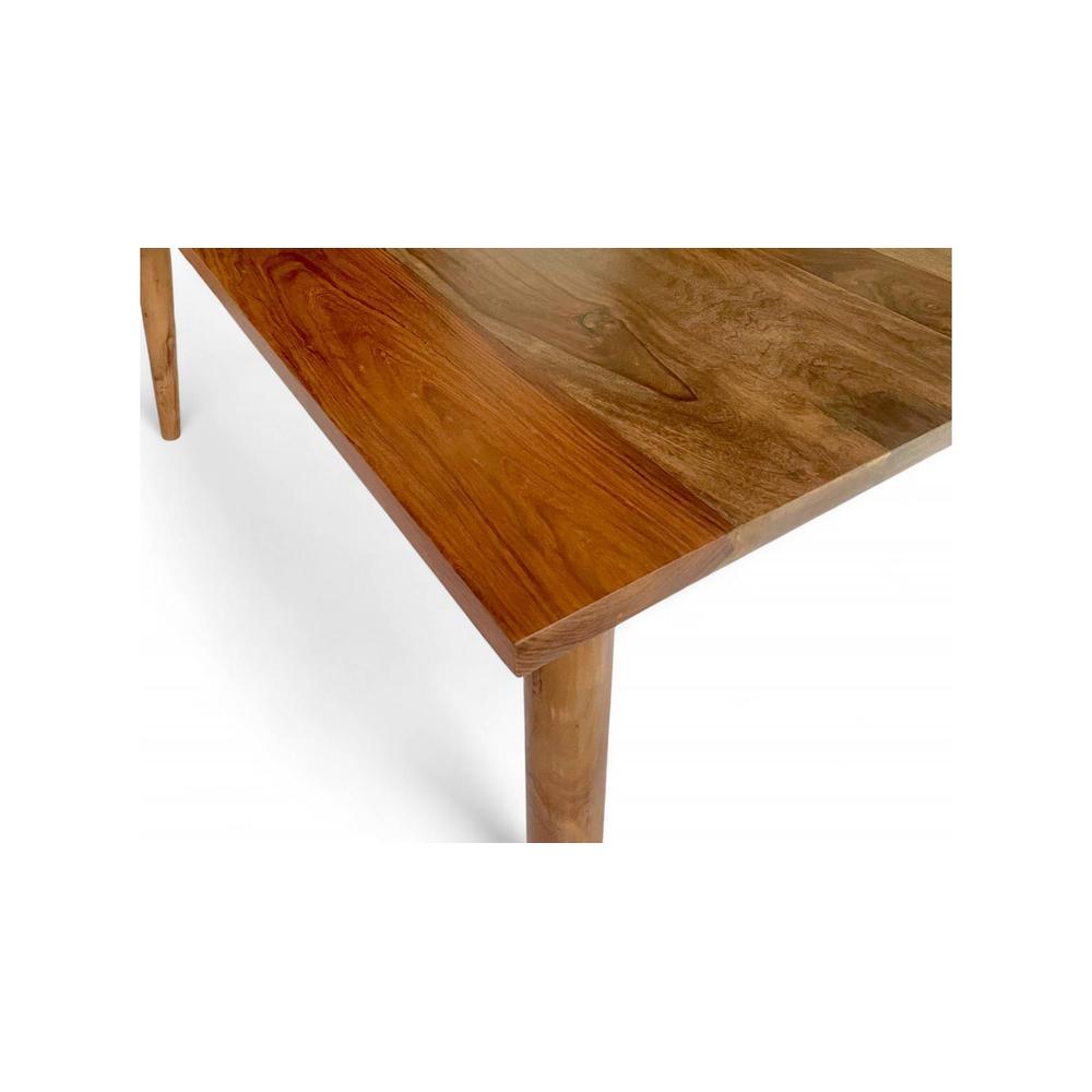 Oakmont Sheesham Wood Mid Century 4 Seater Dining Table Set
