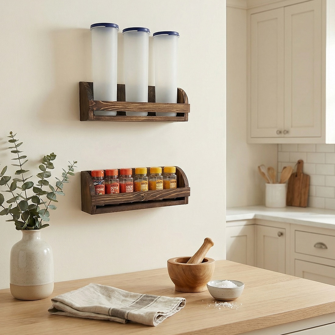 Erik Wooden Wall Shelf Organiser