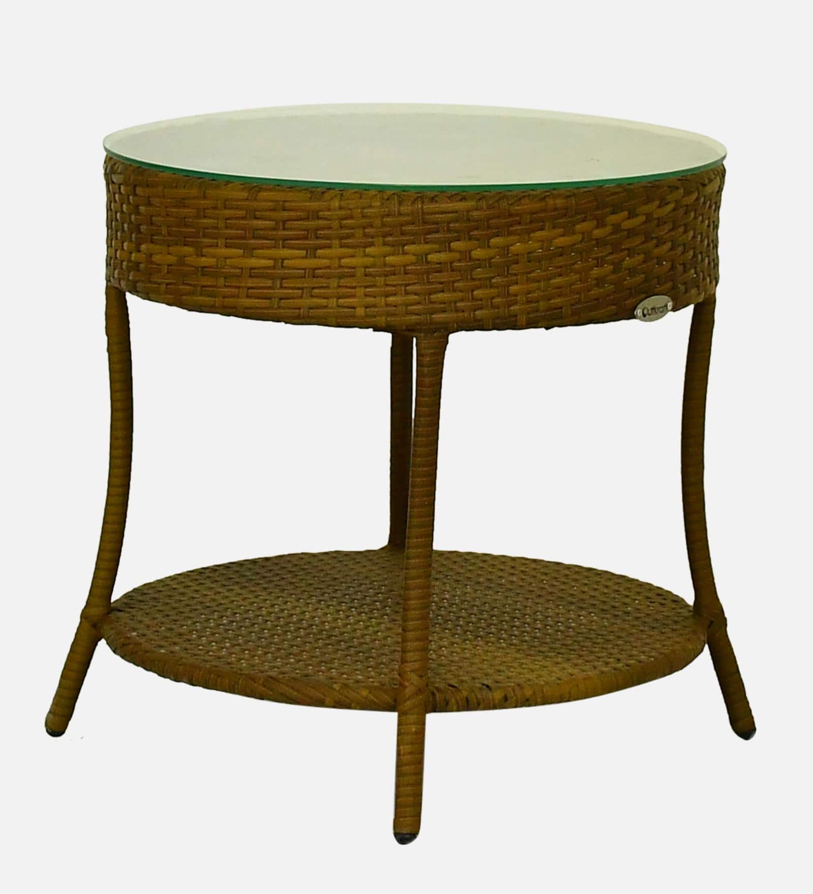Lismore  Wicker Table And Chair Set In Beige Brown Dual Tone Finish