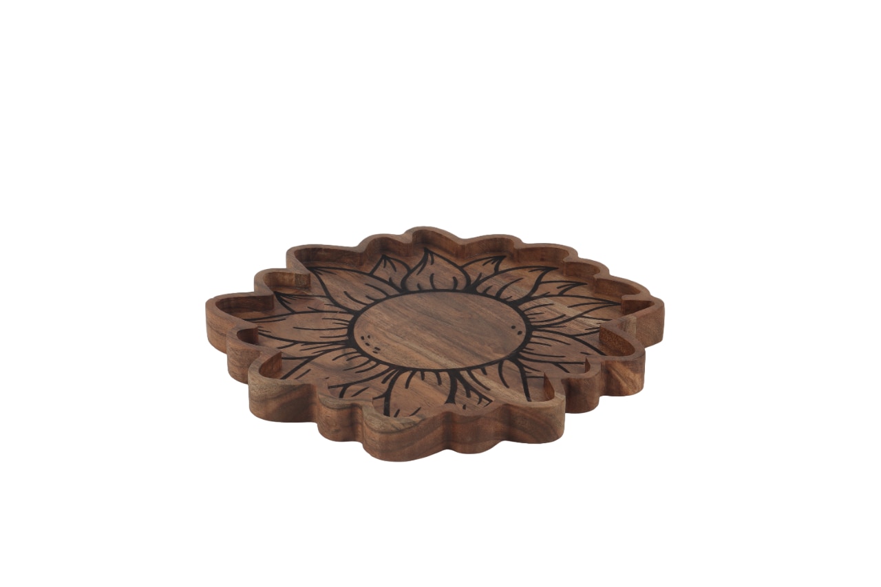 Ireka Home Sunny Side Up Serving Platter – Sunflower Shape - Ireka Homes