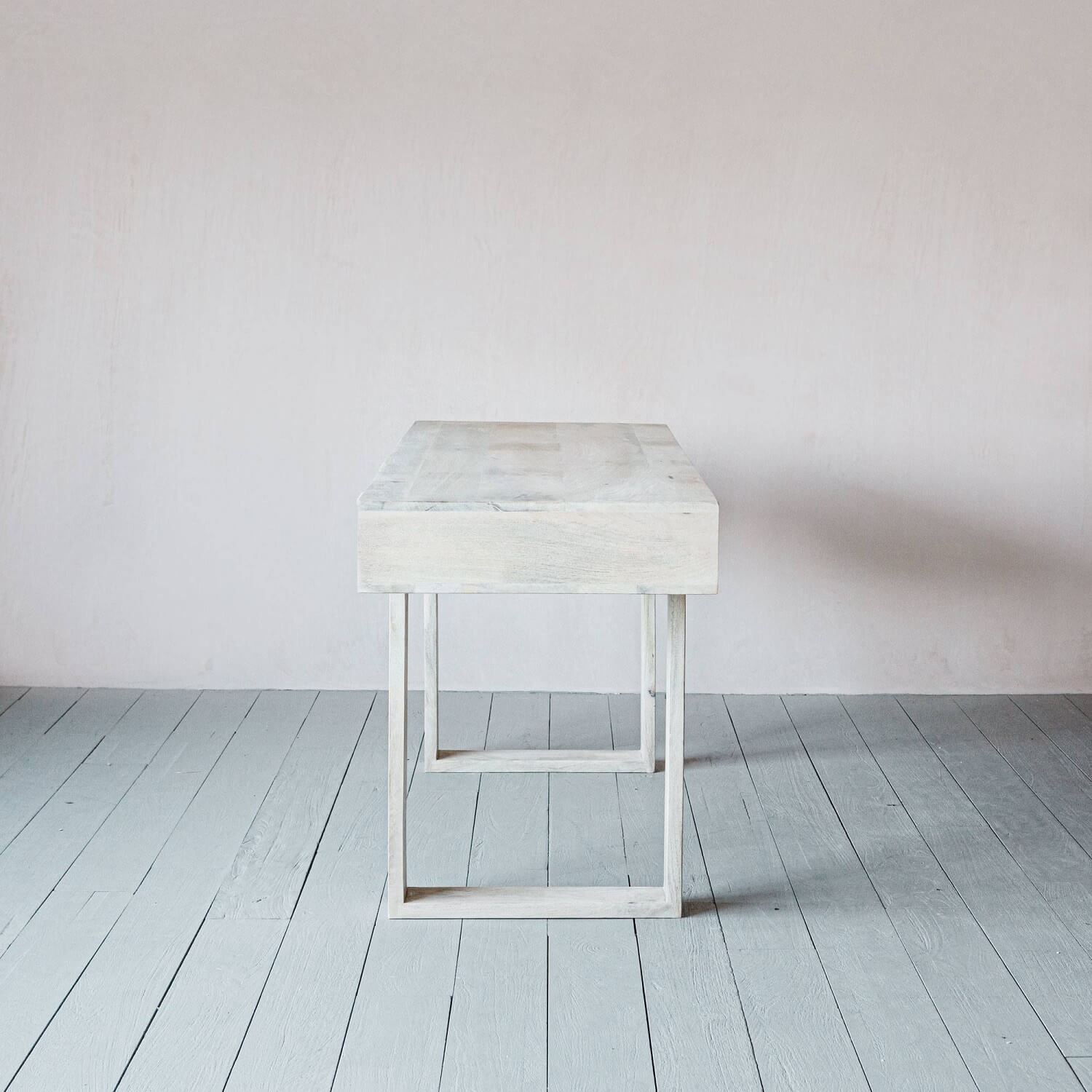 Atlanta Solid Wood Study Desk in White Finish
