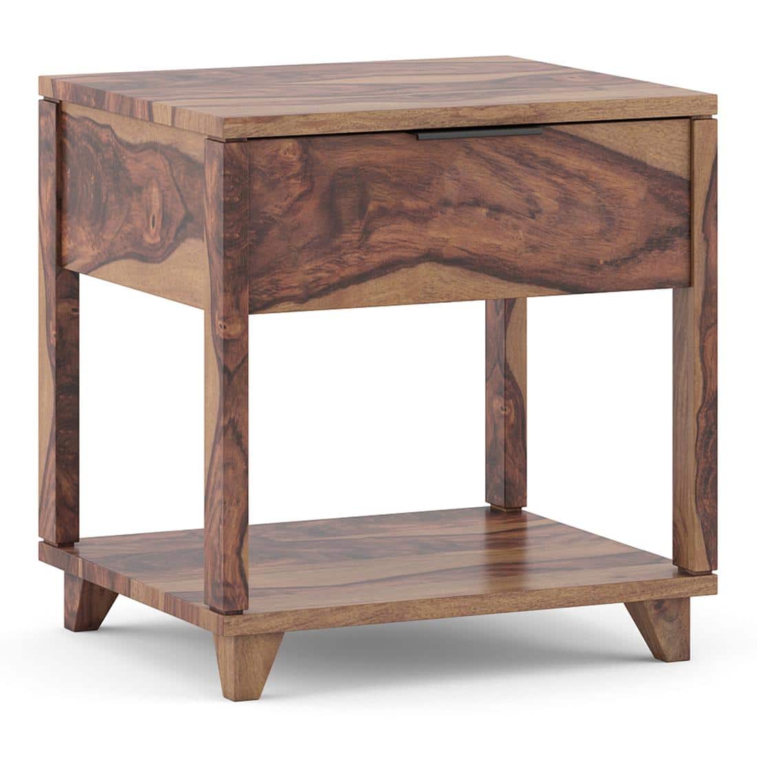 Capri Bedside Table Teak Finish