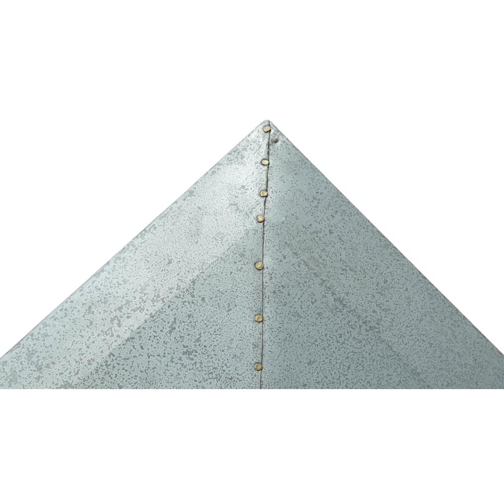 Metal Clad Antiqued rectangular Wall Mirror