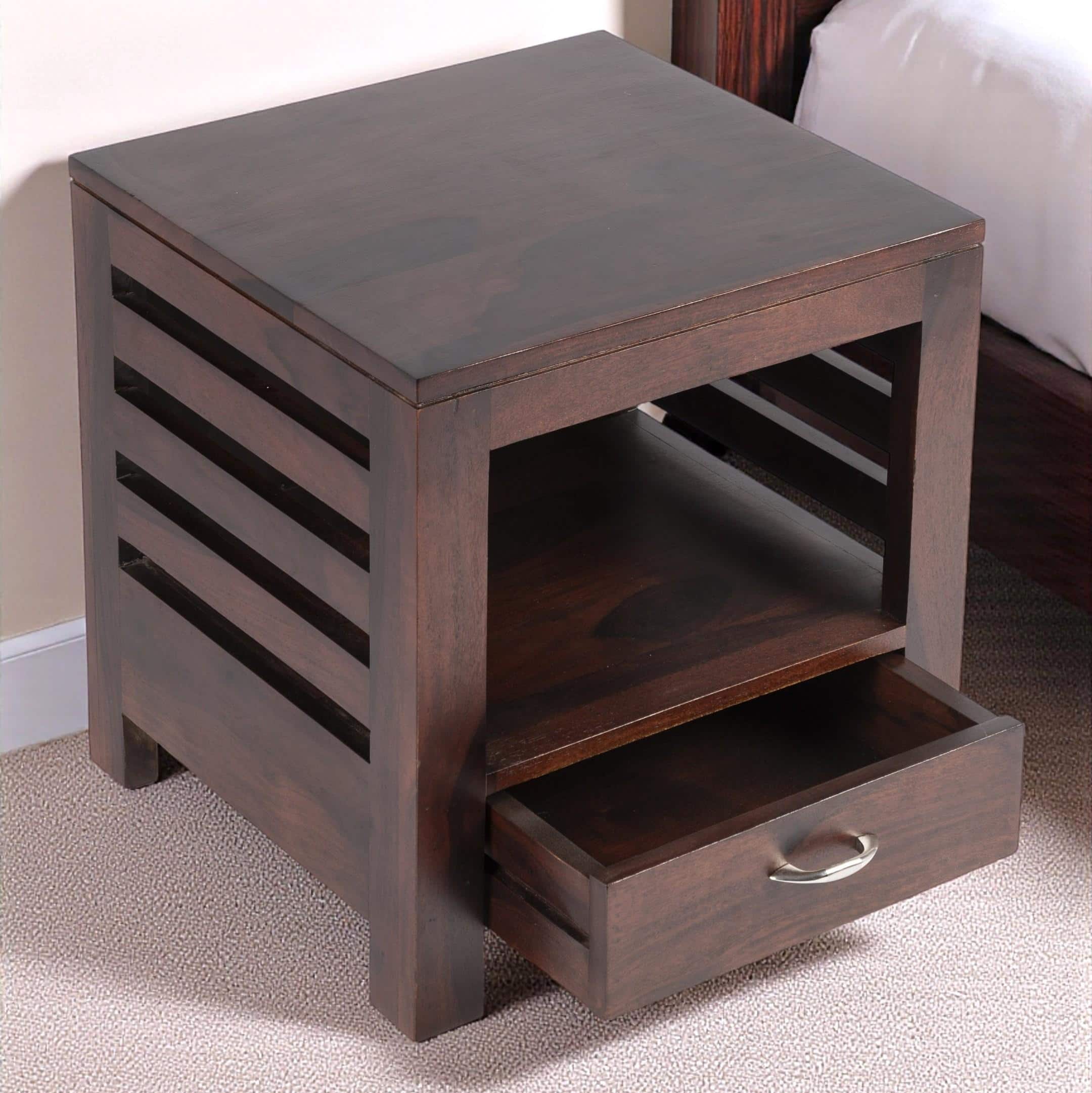 Russell Side Table - Walnut Finish