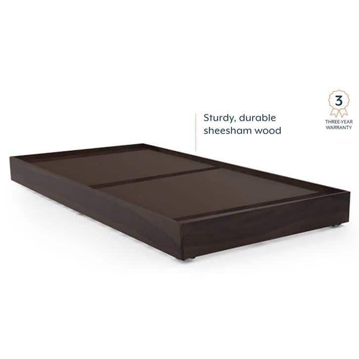 Merritt Solid Wood Single Size Bed In Mahogany Finish