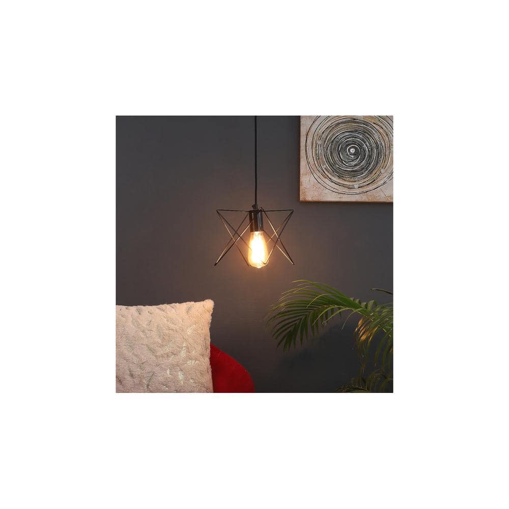 Nordic Black Vintage Metal Single Hanging Light