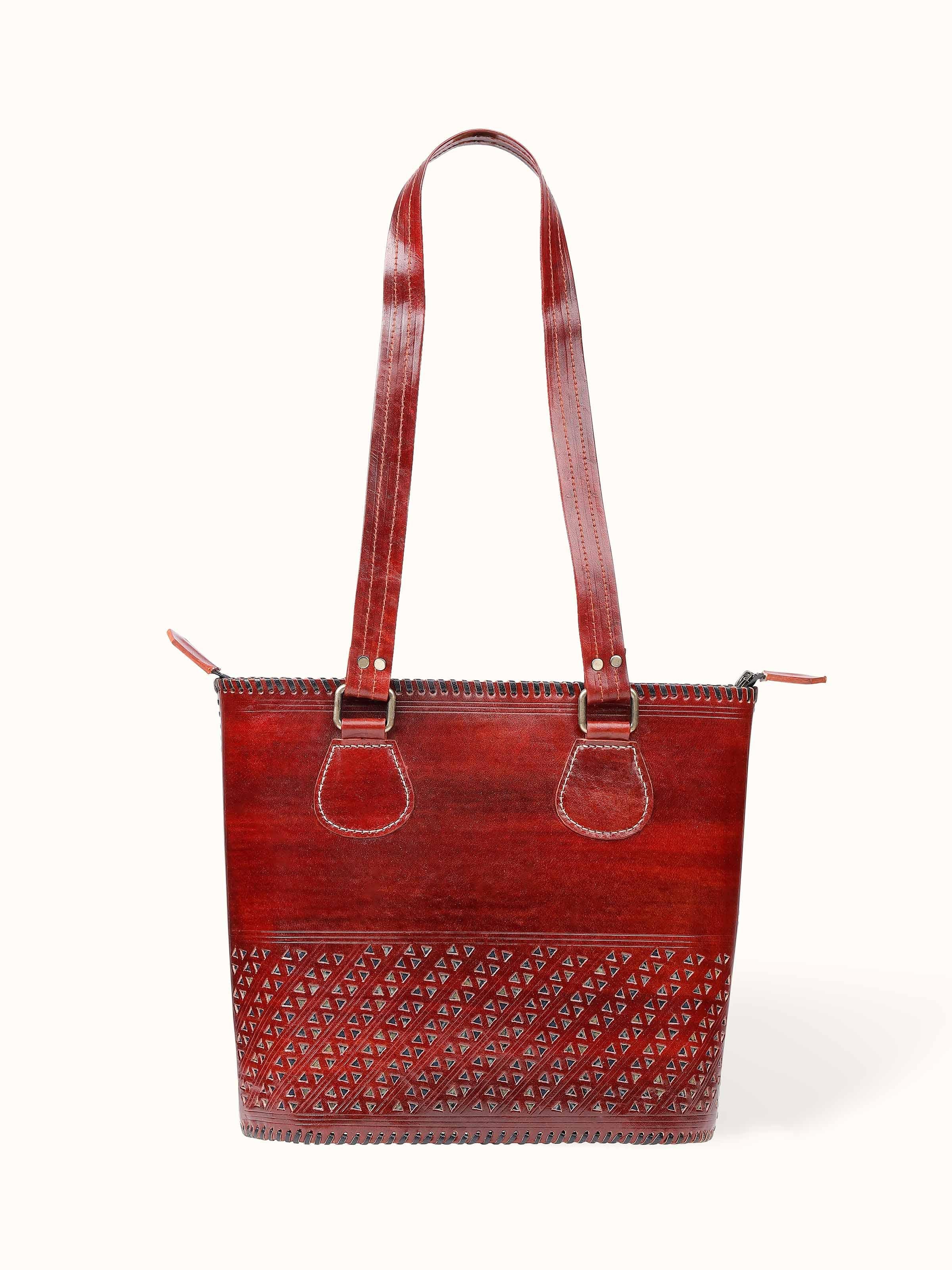 Kutchi Leather Tote Bag