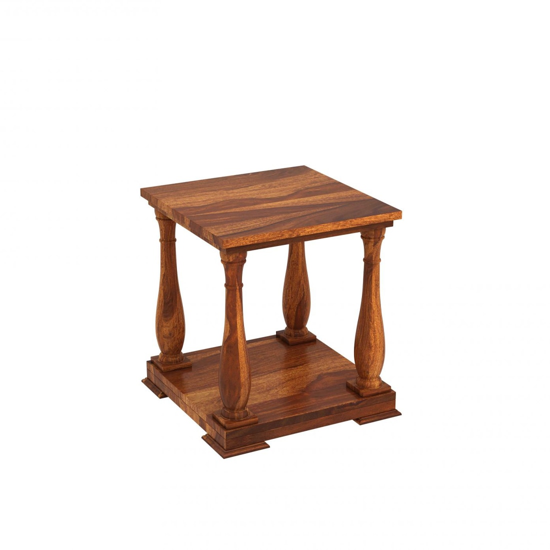Mundra Solid Wood Bedside Table in Honey Finish