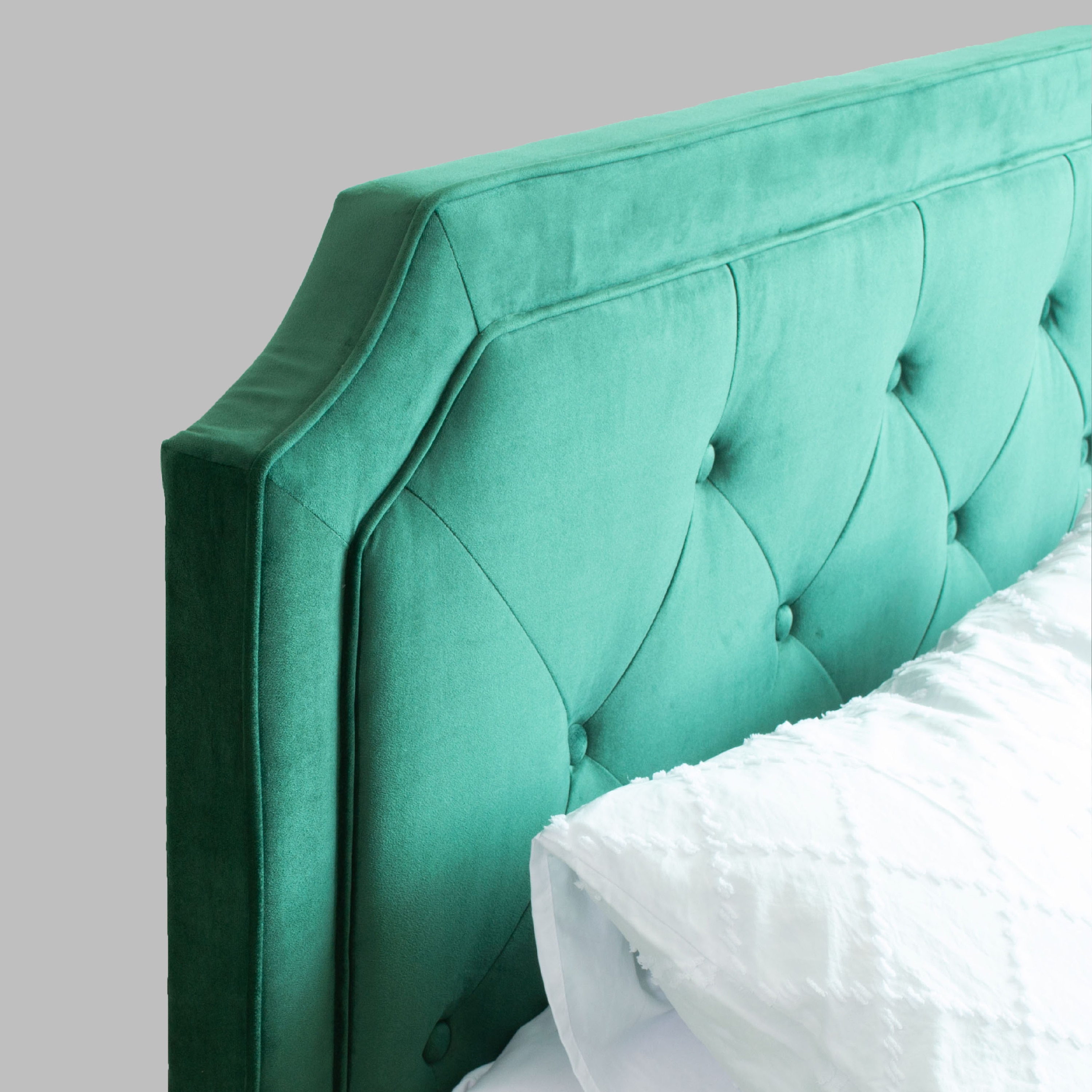 Citta Bed With Premium Leatherette Fabric Box and Half Hydraulic Storage - Queen Bed