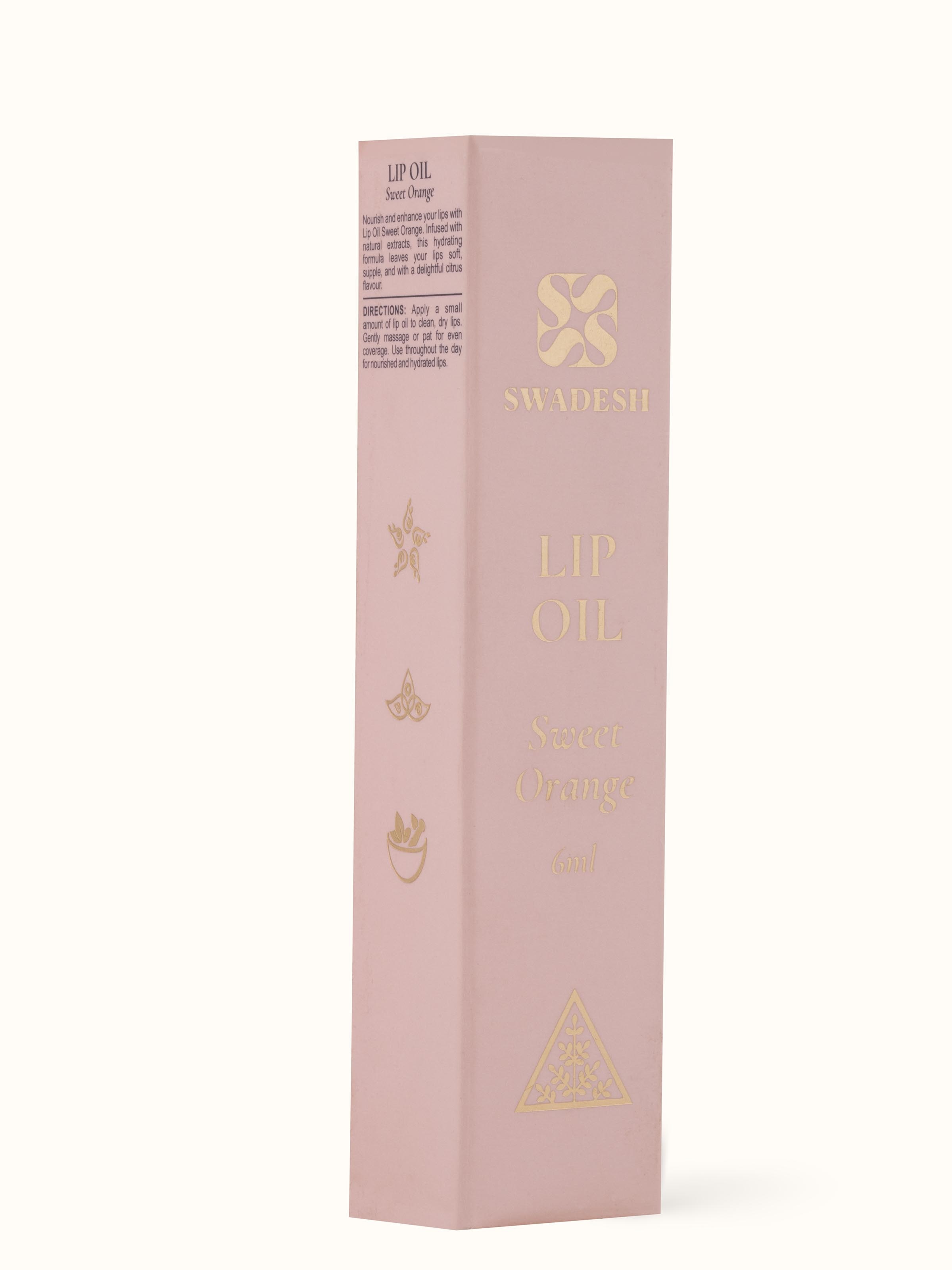 Lip Oil Sweet Orange displayed in a beauty setting, perfect for enhancing lips