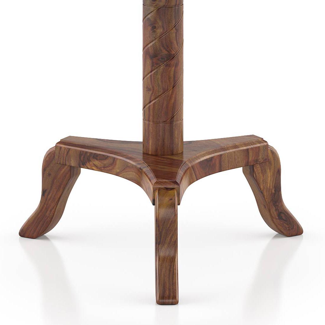 Fiona Solid Wood Side Table in Teak Finish