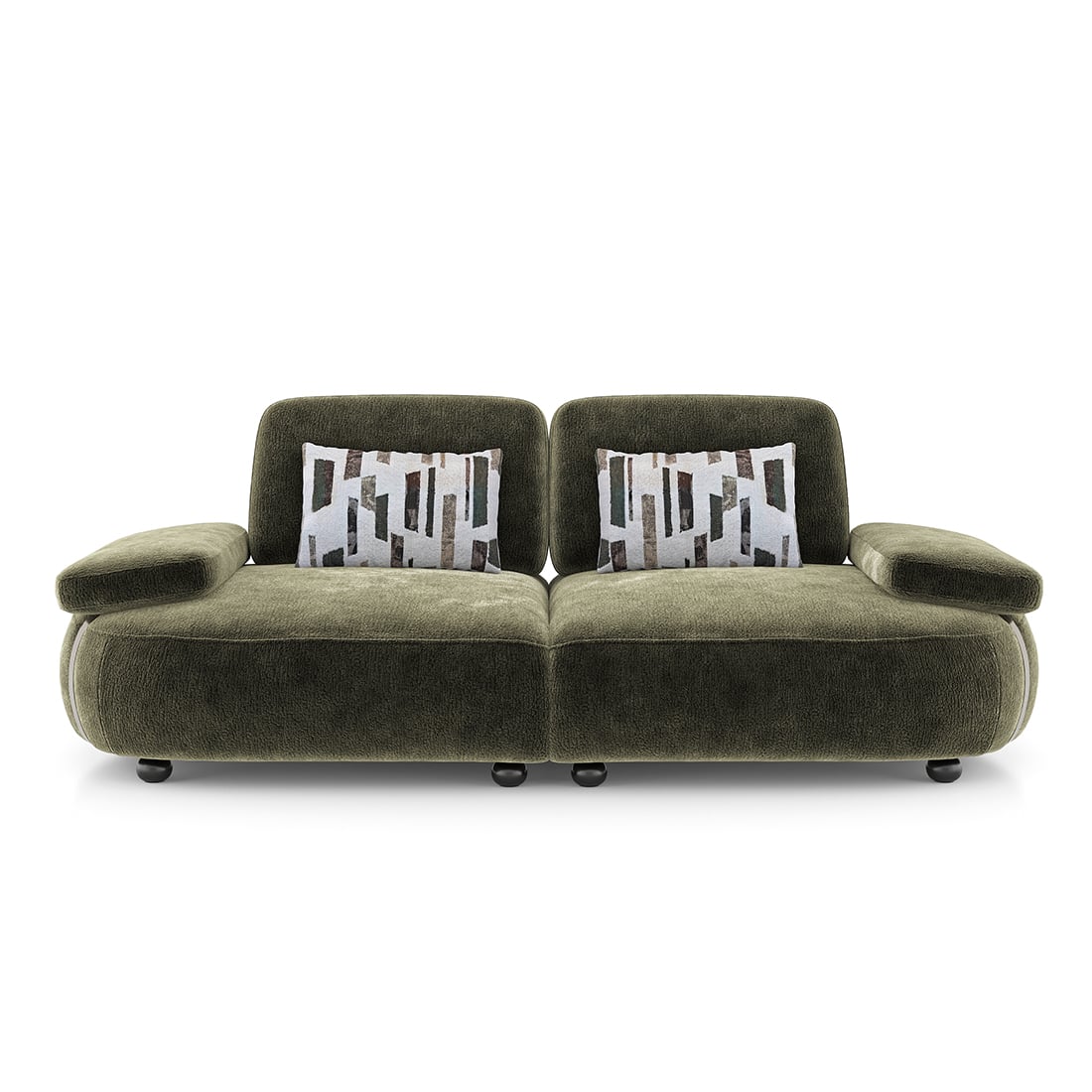 Soho 3 Seater Fabric Sofa In Fern Fabric