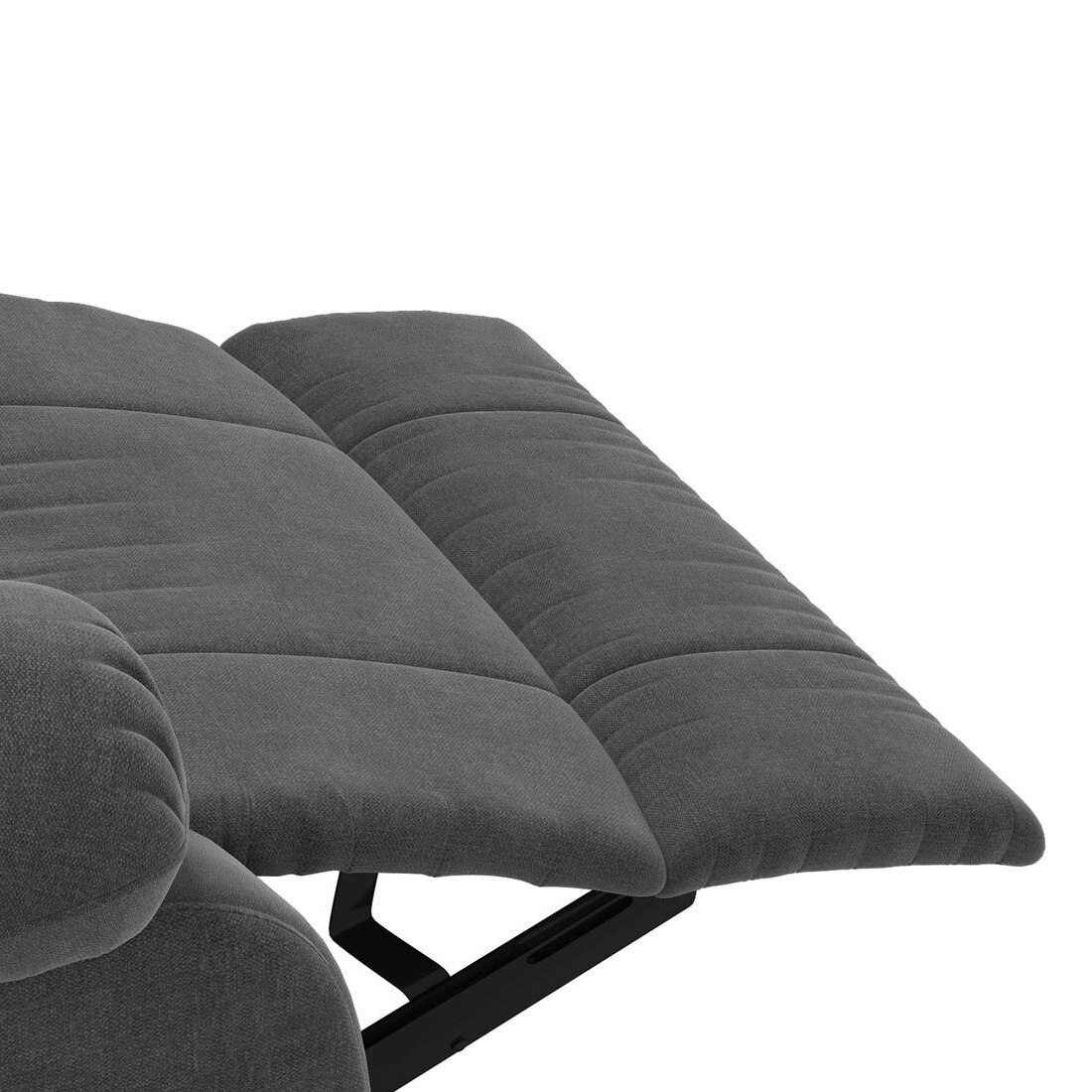 Lebowski Fabric One Seater Manual Recliner in Smoke Fabric Colour